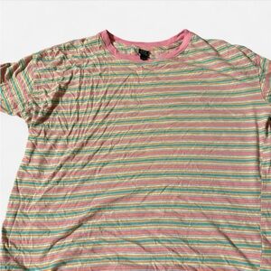 Wild Fable Pastel Striped Short Sleeve Tee